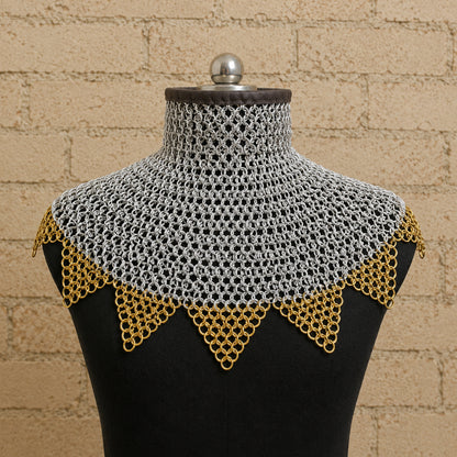 Aluminium Riveted Chainmail Collar & Bishop Mantle – 9mm Rings