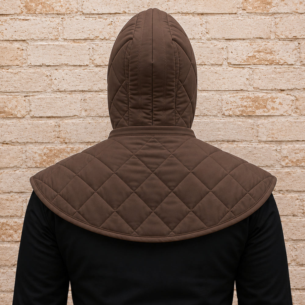 Medieval Padded Cotton Coif Hood for LARP, SCA & Renaissance Fairs