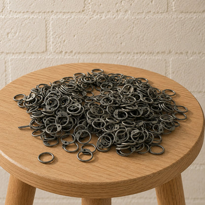 9mm Mild Steel Chainmail Rings – 18 Gauge Round Rings