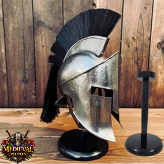 Silver Spartan Warrior Helmet: 300 Movie Replica, Halloween Gifts