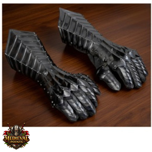 Ringwraith Nazgûl Black Steel Gauntlets – Medieval Armor Gloves | Gift for Him