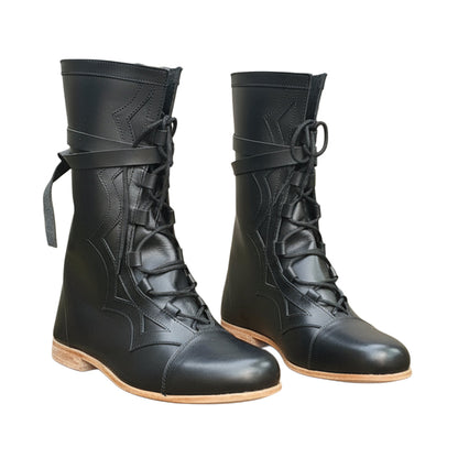 Medieval Renaissance Boots: Viking Pirate Style Ren faire Boots, Reenactments,