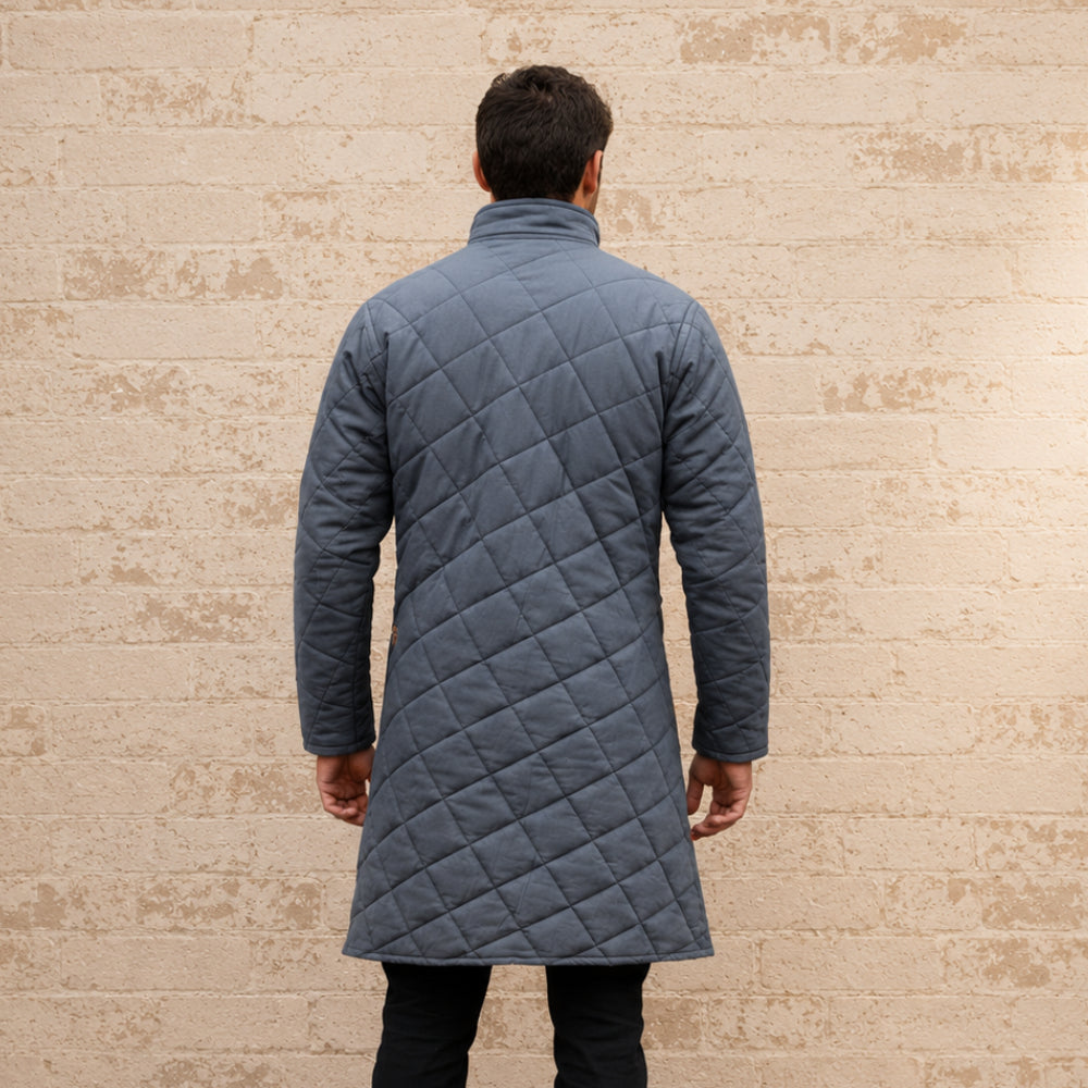 Medieval Grey Gambeson – Renaissance Costume Armor Jacket