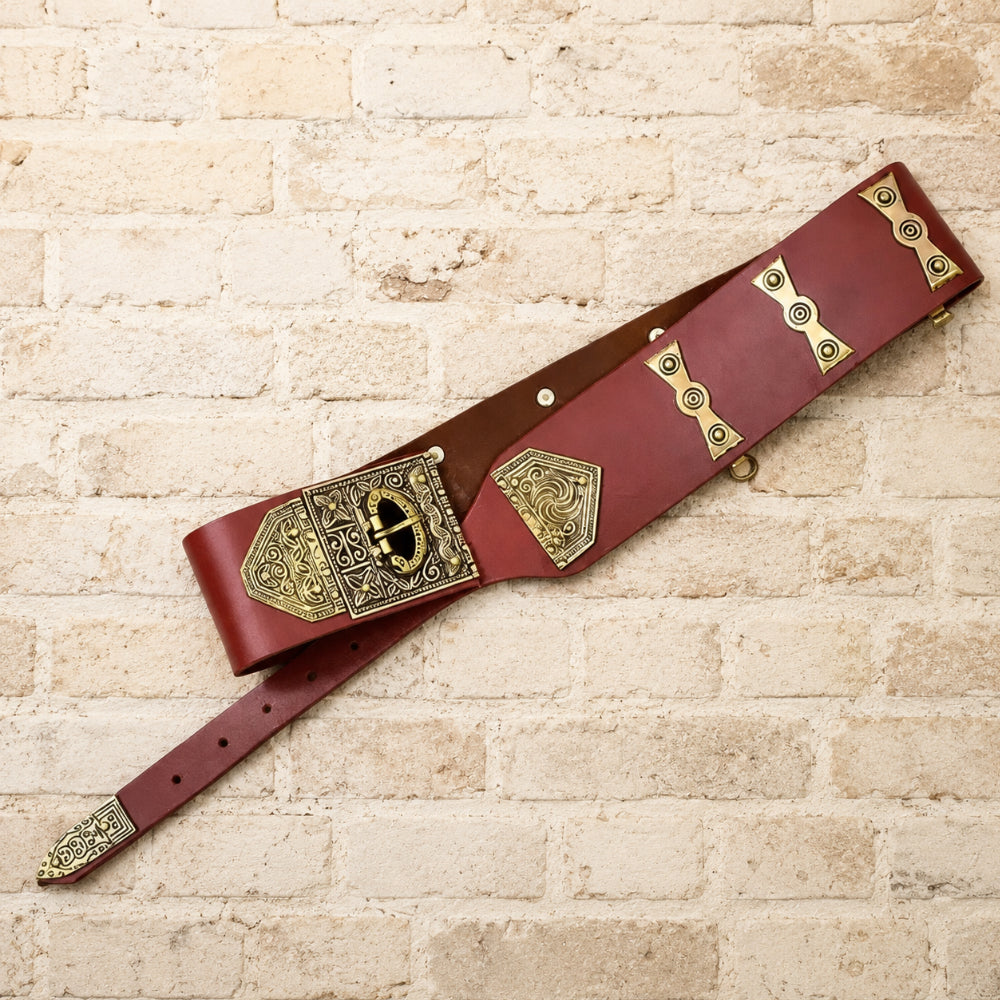 Roman Brown Leather Cingulum Belt for Roman Costume Events & Reenactment