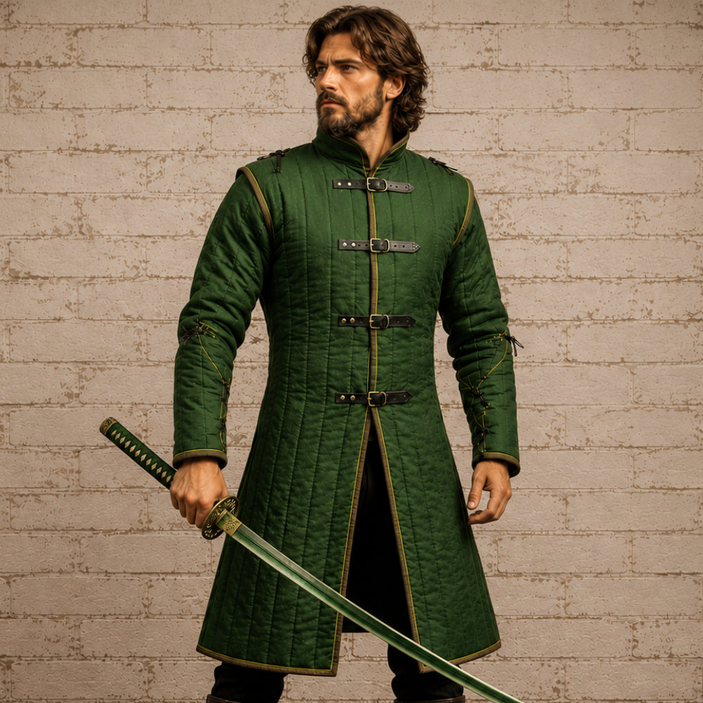 Wine Cotton Gambeson – Medieval LARP & Renaissance Fair Costume