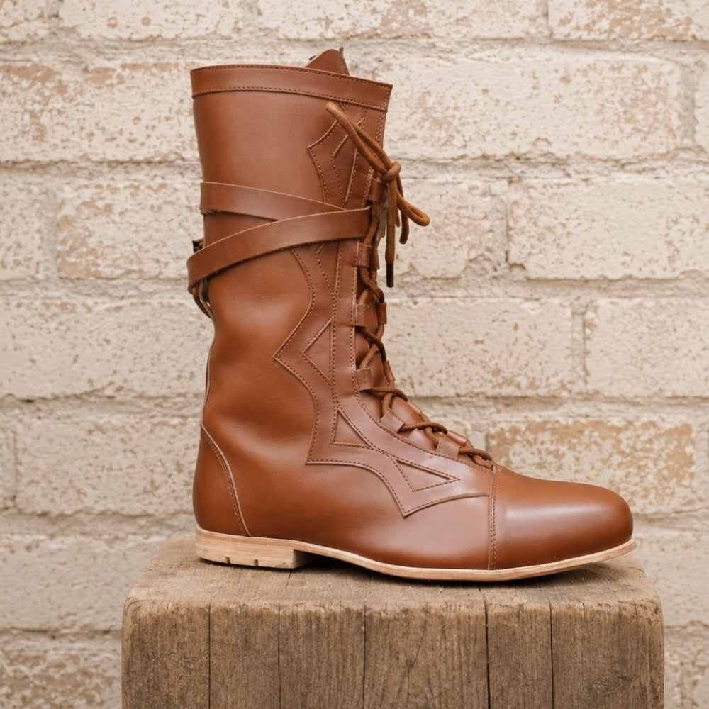 Medieval Renaissance Leather Boots – Viking & Pirate Style Footwear for Ren Faire, Reenactments, Theater & Halloween Events