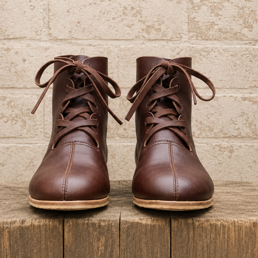 Handmade Roman Leather Boots – Medieval Reenactment Footwear for LARP, Cosplay & Renaissance Fairs