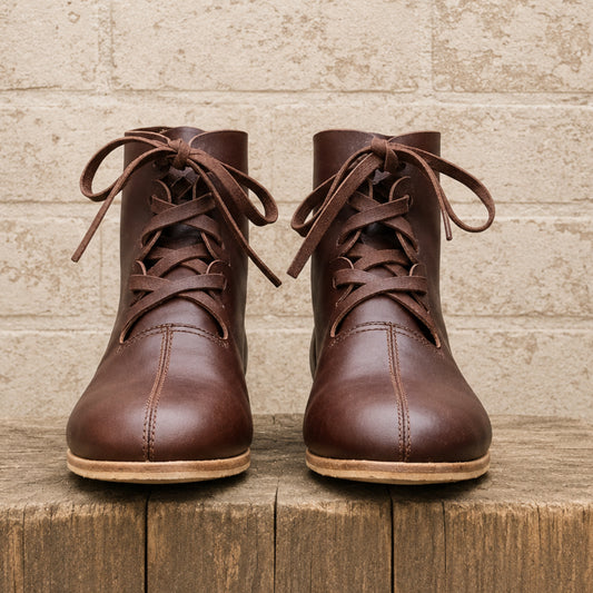Handmade Roman Leather Boots – Medieval Reenactment Footwear for LARP, Cosplay & Renaissance Fairs