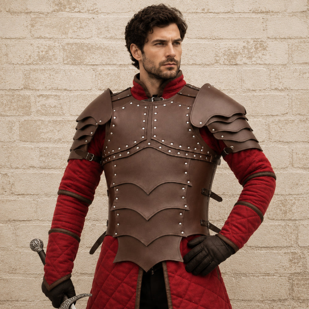 Medieval Leather Body Armor Chest Plate – LARP, Cosplay & Reenactment Gear