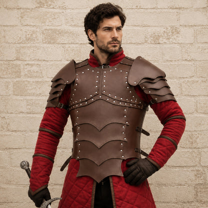 Medieval Leather Body Armor Chest Plate – LARP, Cosplay & Reenactment Gear