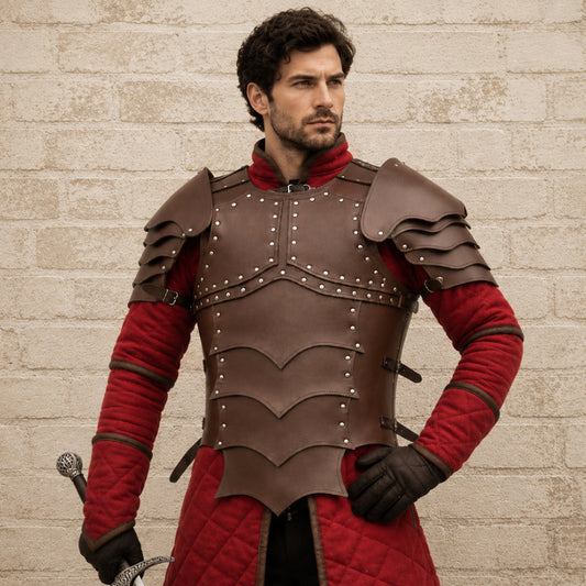 Medieval Leather Body Armor Chest Plate – LARP, Cosplay & Reenactment Gear