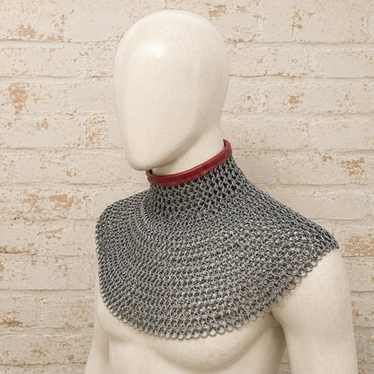 Mild Steel Chainmail Gorget Collar – Medieval Bishop’s Mantle