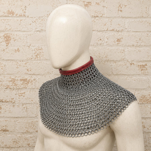 Mild Steel Chainmail Gorget Collar – Medieval Bishop’s Mantle