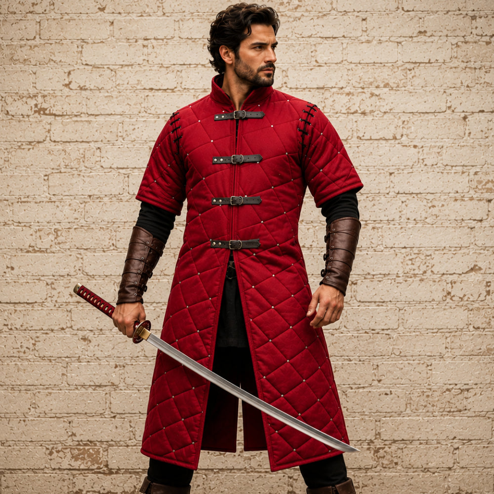 Renaissance Faire Gambeson Armor | Authentic Medieval Costume for LARP & Reenactment