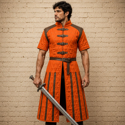 Medieval Half Sleeve Gambeson Costume | Ren Faire, LARP & Reenactment Armor
