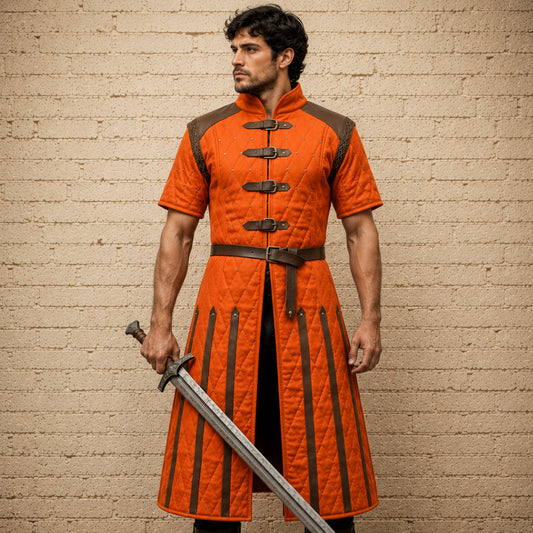 Medieval Half Sleeve Gambeson Costume | Ren Faire, LARP & Reenactment Armor