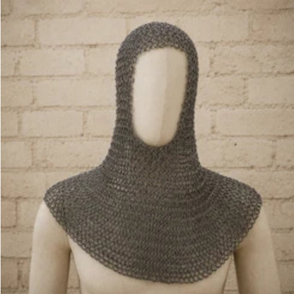 Mild Steel Chainmail Hauberk – 8MM Round Riveted Ring Medieval Armor