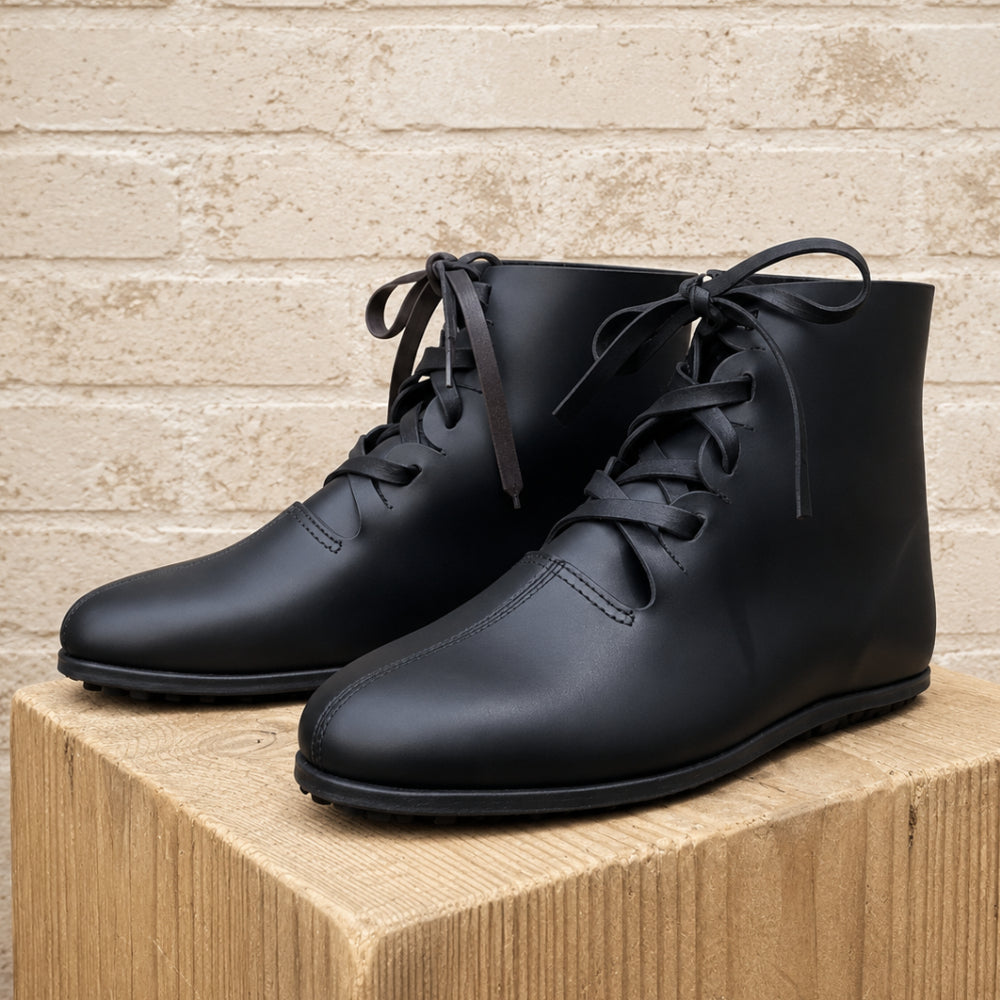 Handmade Roman Leather Boots – Medieval Reenactment Footwear for LARP, Cosplay & Renaissance Fairs