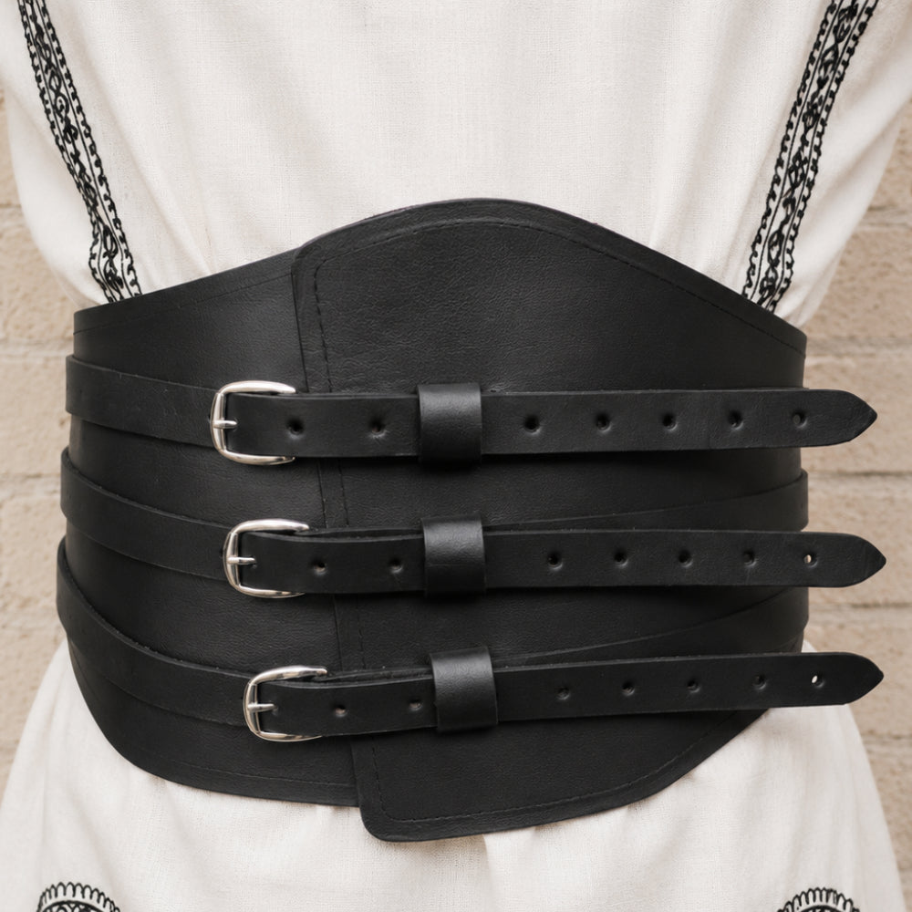 Medieval Leather Kidney Belt – Ren Faire, LARP & Cosplay Costume Accessory