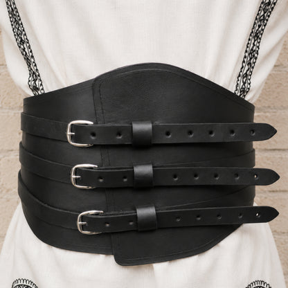Medieval Leather Kidney Belt – Ren Faire, LARP & Cosplay Costume Accessory