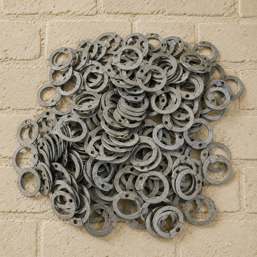 Flat Riveted Chainmail Rings with Tool – 6mm–9mm 18 Gauge Natural Finish for LARP & Reenactment