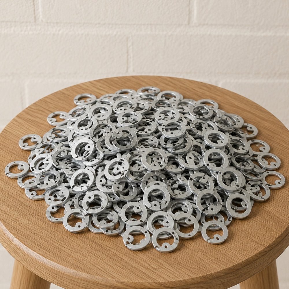 16 Gauge Aluminum Chainmail Rings – 10mm Flat Rings
