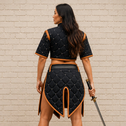 Women's Medieval Padded Gambeson Costume | Renaissance Faire, LARP & Halloween Armor Outfit