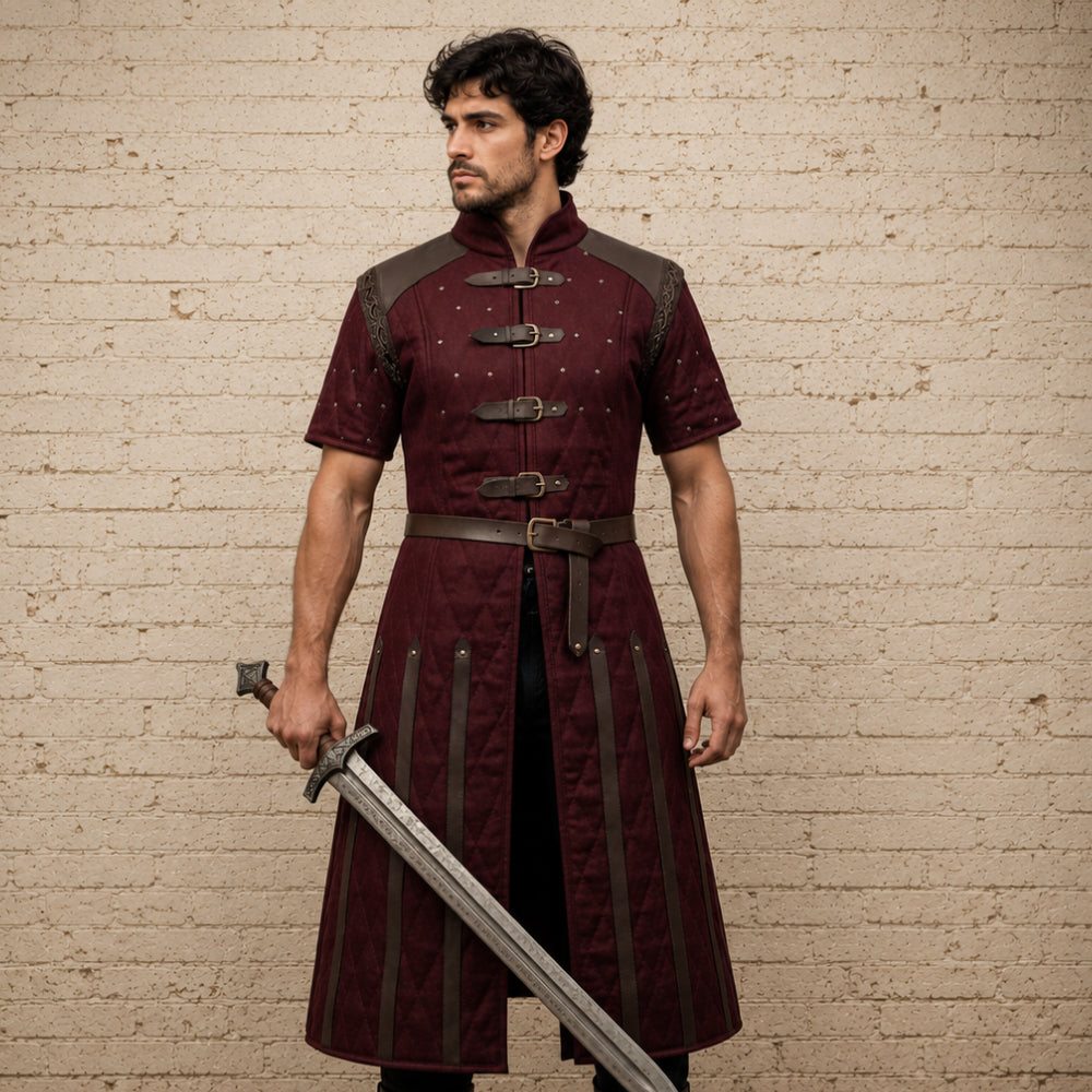Medieval Half Sleeve Gambeson Costume | Ren Faire, LARP & Reenactment Armor