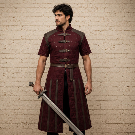 Medieval Half Sleeve Gambeson Costume | Ren Faire, LARP & Reenactment Armor