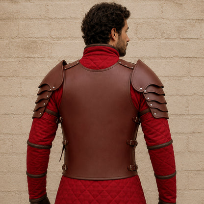 Medieval Leather Body Armor Chest Plate – LARP, Cosplay & Reenactment Gear