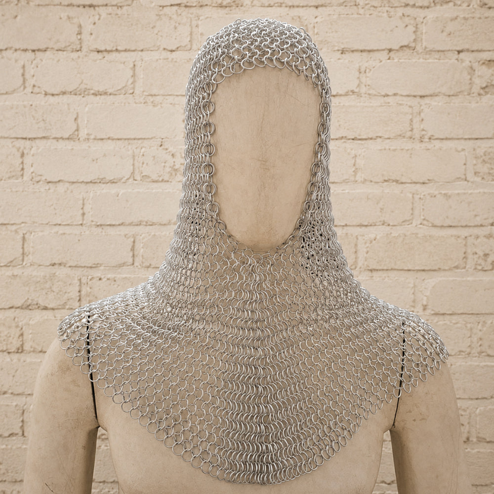 Aluminium Butted Chainmail Hauberk – Half Sleeve Medieval Armor Shirt