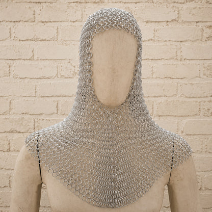 Aluminium Butted Chainmail Hauberk – Half Sleeve Medieval Armor Shirt