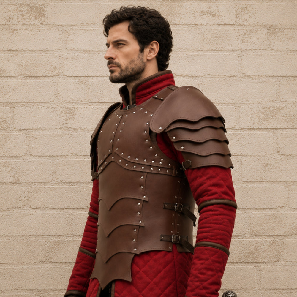 Medieval Leather Body Armor Chest Plate – LARP, Cosplay & Reenactment Gear