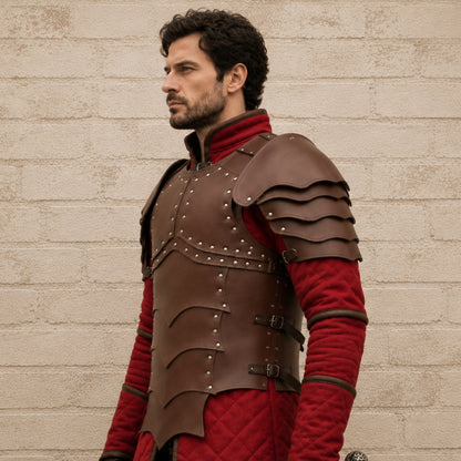 Medieval Leather Body Armor Chest Plate – LARP, Cosplay & Reenactment Gear