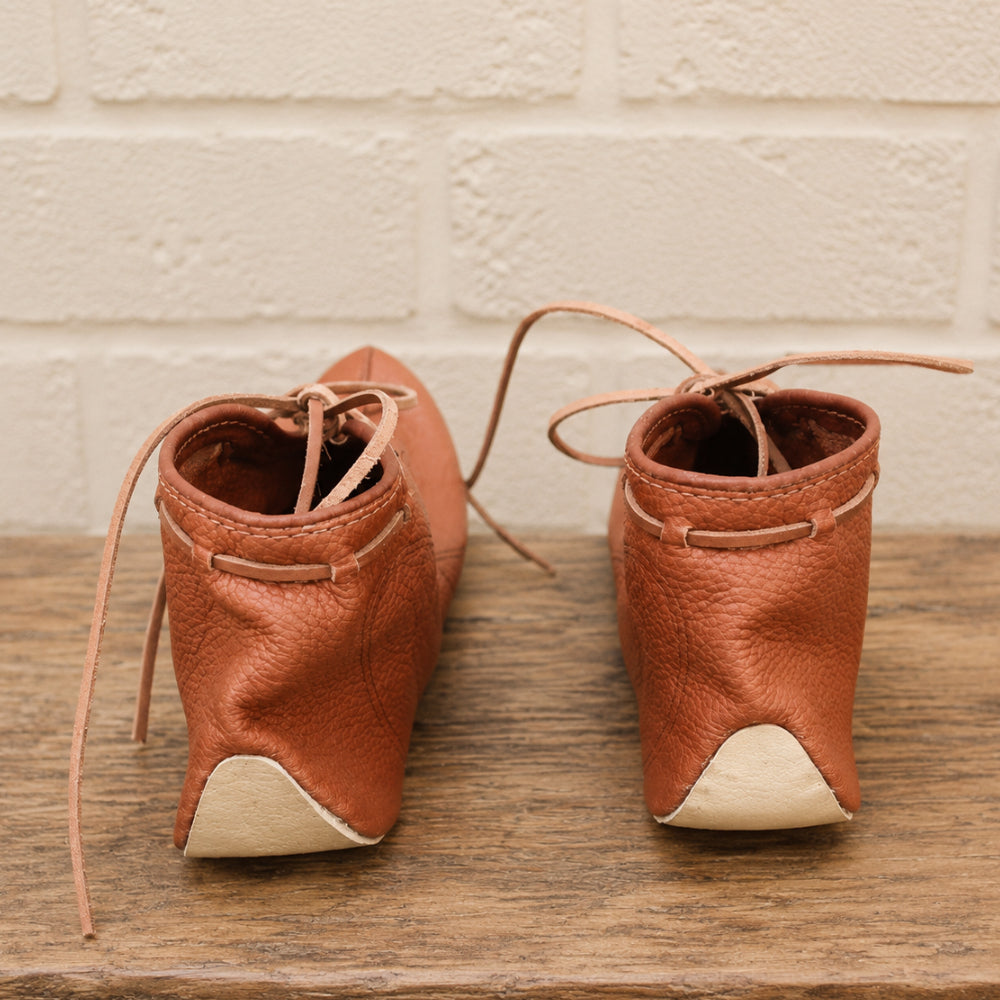 Handmade Natural Leather Viking Turn Shoes – Authentic Medieval Footwear for Ren Faire, LARP, Cosplay & Historical Costumes