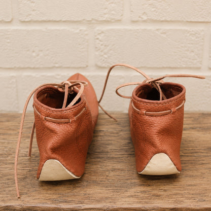 Handmade Natural Leather Viking Turn Shoes – Authentic Medieval Footwear for Ren Faire, LARP, Cosplay & Historical Costumes