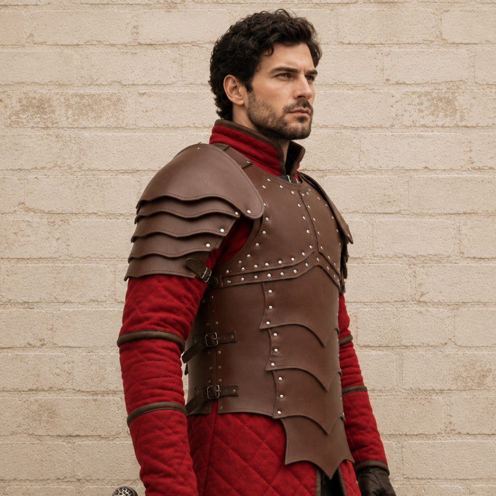 Medieval Leather Body Armor Chest Plate – LARP, Cosplay & Reenactment Gear