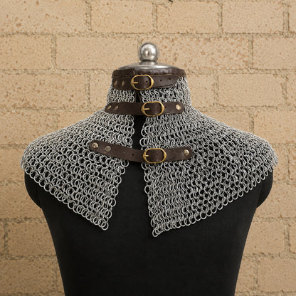 Aluminium Riveted Chainmail Collar & Bishop Mantle – 9mm Rings