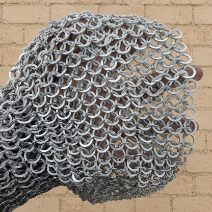 Aluminium Riveted Chainmail Collar & Bishop Mantle – 9mm Rings