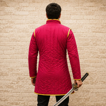 Wine Cotton Gambeson – Medieval LARP & Renaissance Fair Costume