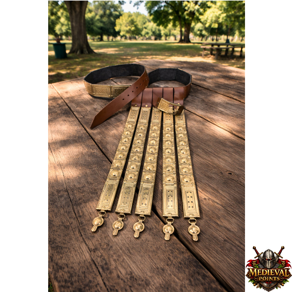 Roman Centurion Leather Cingulum Belt – Legionary Armor Accessory for Reenactment & Cosplay