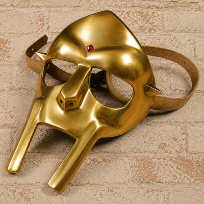 Medieval DOOM Mask Replica – Handmade Metal Rapper Mask | Hip Hop Cosplay Helmet | Fantasy Warrior Face Mask