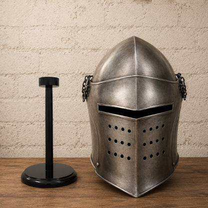 Medieval Barbuta Helmet – Wearable Knight Armor Helm for Reenactment, Cosplay & Display