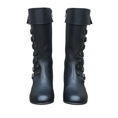 Medieval Leather Boots: Viking Pirate Style Renfaire Boots, Reenactments, Theater, Halloween events