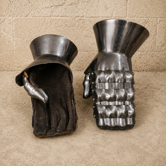 Medieval Steel Gauntlets – Knight Armor Gloves for LARP, SCA Combat & Reenactment