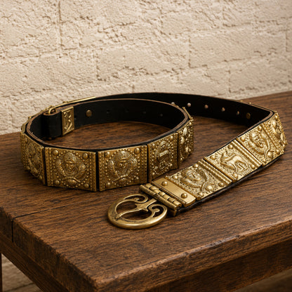 Roman Legionary Cingulum Belt with She-Wolf Emblem | Ancient Warrior Armor