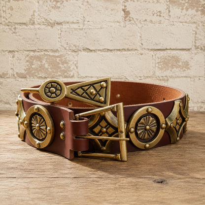 Medieval Leather Belt – Ren Faire, LARP & Historical Reenactment Accessory
