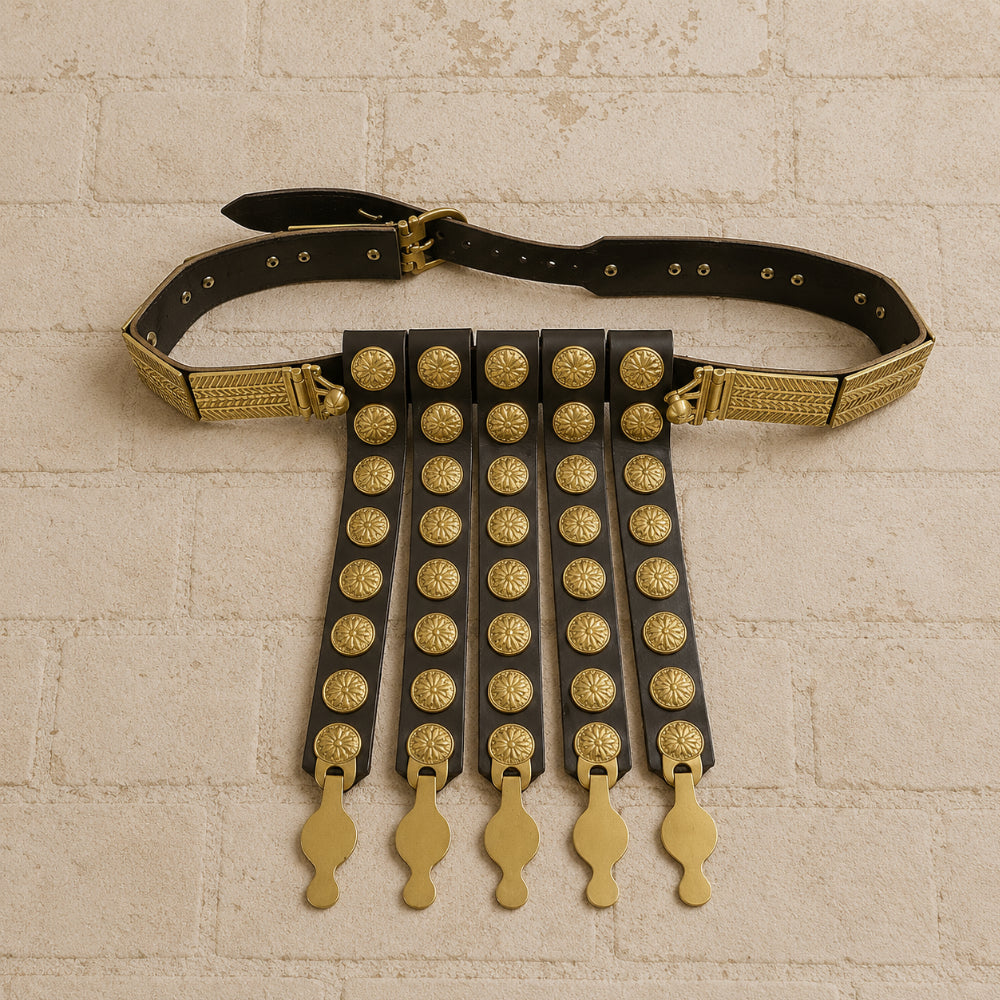 Roman Legionary Leather Cingulum Belt | Gladiator Armor for LARP & Ren Faire
