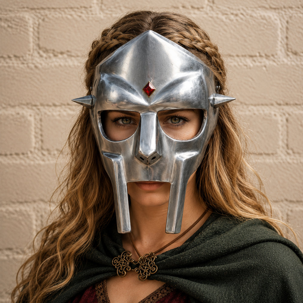 Metal Gladiator Style Mask Helmet – Hip Hop Inspired Cosplay Armor Mask