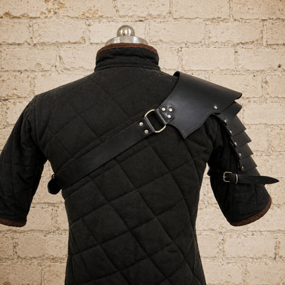 Gladiator Leather Pauldron – Medieval Shoulder Armor for Viking & Warrior Costumes